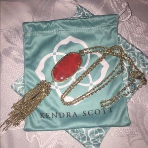 Kendra Scott Rayne Necklace in Bright Red